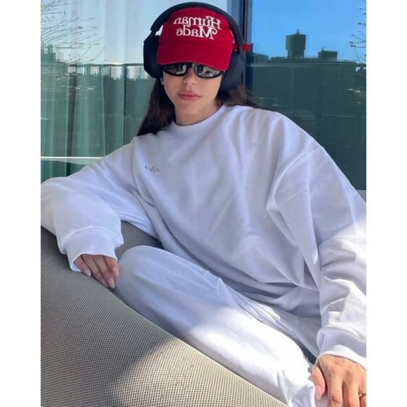 Alo Yoga Accolade Crew Neck Pullover White S - Picture 15 of 15